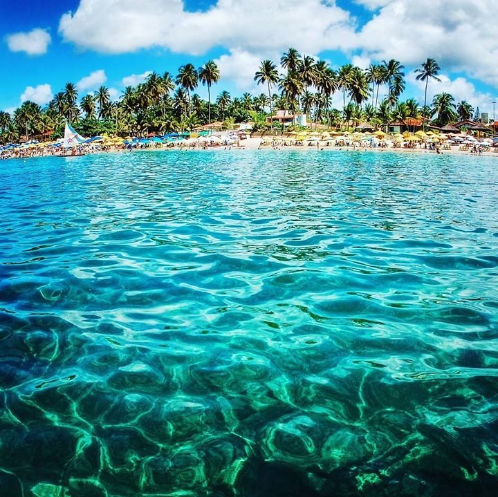 In Porto de Galinhas, one of the highlights of the region are the natural pools of crystalline water. In addition to an unforgettable diving you can also have lots of fun in boating. Photo: @omarfreitasjunior #Pernambuco #VisitBrasil #LoveBrazil Capturado
