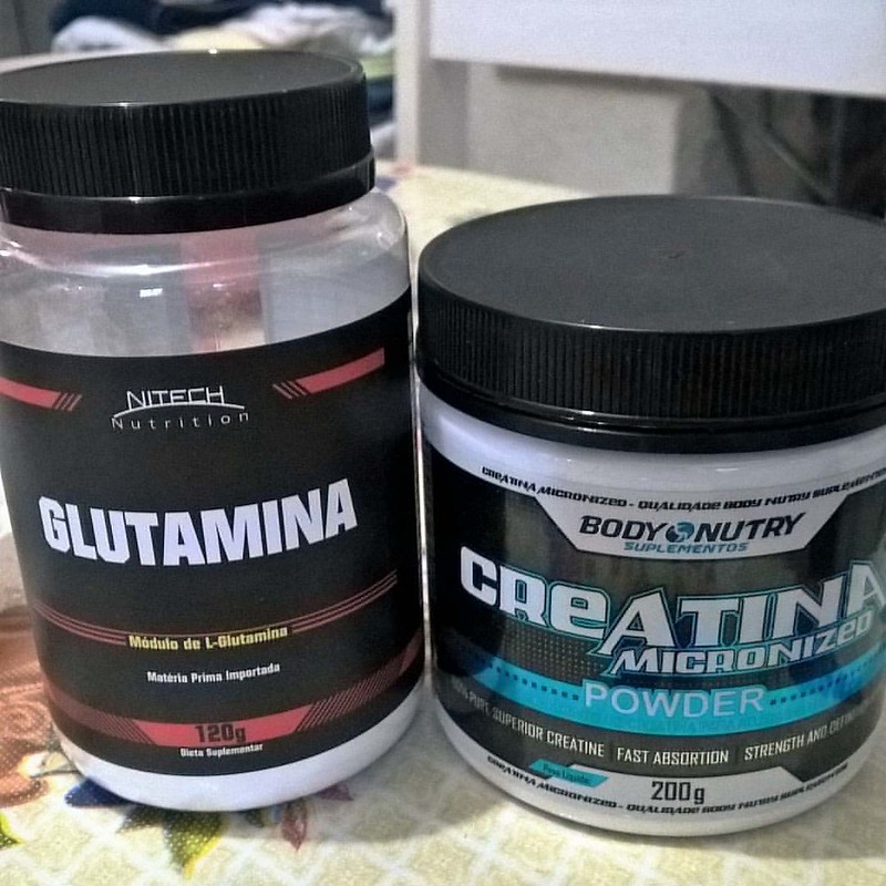 ajudinha basica no treino !!! ?? #suplementacao #creatina #glutamina #treino #dieta #letsgo