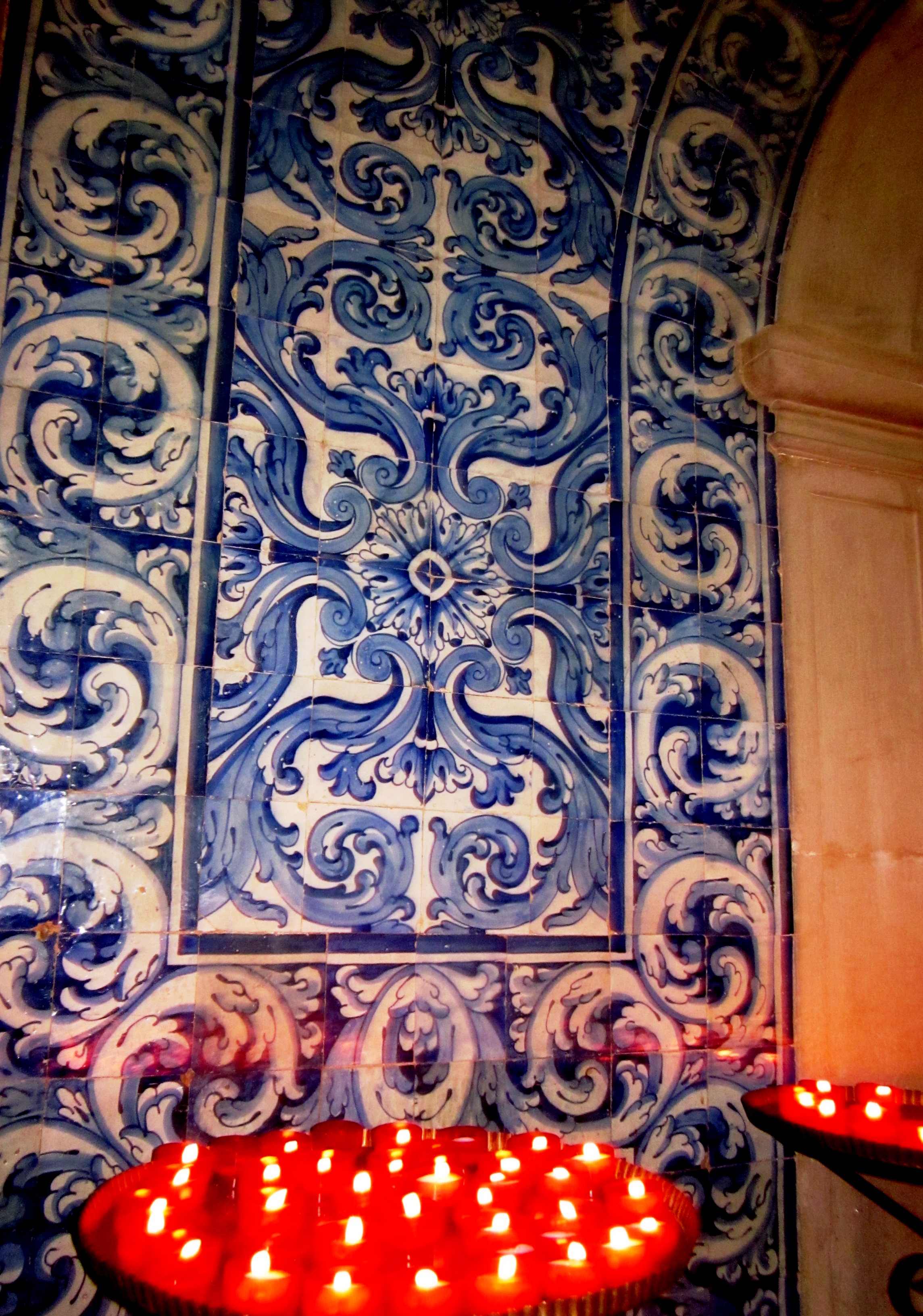 Tiles by candlelight - Obidos, Portugal Tiles by candlelight - Obidos, Portugal